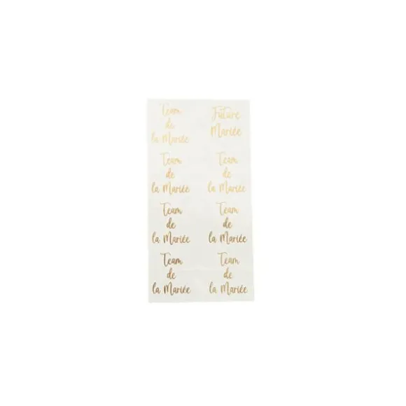16 Tatouages Or EVJF - Team de la Mariée et Future Mariée
