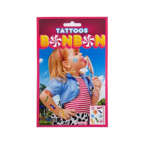 Tatouage temporaire enfant - Bonbon