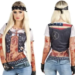 Tee-Shirt "Bikeuse Tatouée" pour Femme - Taille M