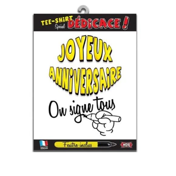Tee-shirt Joyeux Anniversaire "On signe tous"