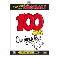 Tee-Shirt " On signe tous " - Taille Unique - Age au choix