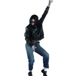 Tenue Roi de la Pop Veste Imitation Cuir