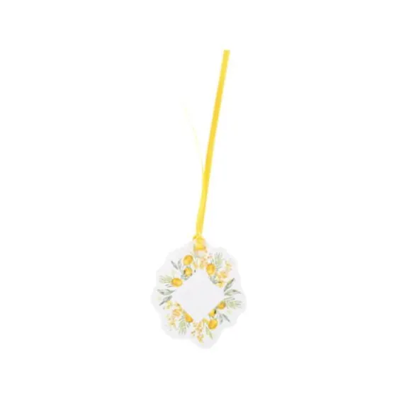 10 Étiquettes avec ruban - Collection Mimosa