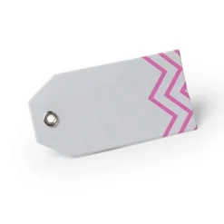 12 Étiquettes Chevron Fuchsia