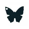 10 étiquettes papillons - Noir
