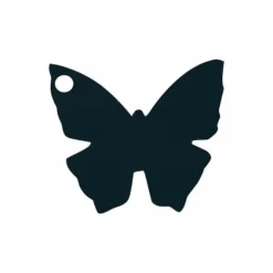 10 étiquettes papillons - Noir