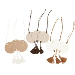 9 étiquettes à personnaliser FSC® - Diamètre 5 cm - Collection Bella Terra