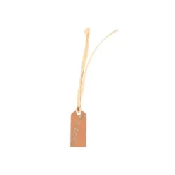 10 Étiquettes + Raphia - Collection Jolis Brins - Terracotta et Or