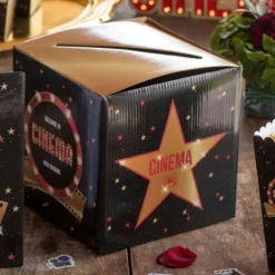 Tirelire en carton de 20 cm - Cinéma Hollywood