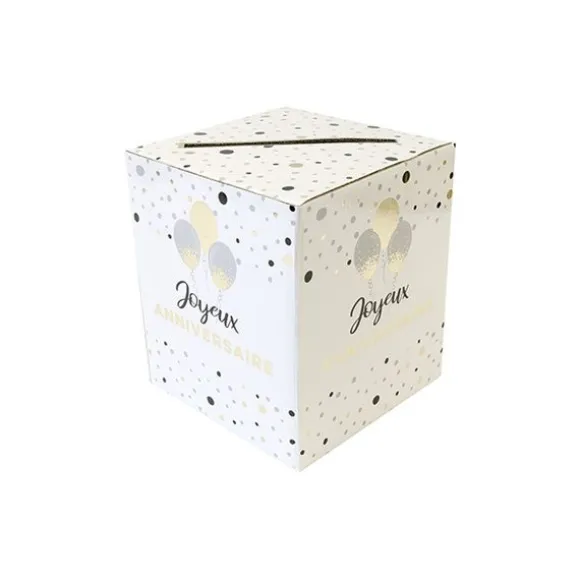 Tirelire "Joyeux Anniversaire" - 23 x 20 cm - Collection Splendid