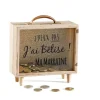 Tirelire "J'peux pas j'ai bêtise" - Marraine