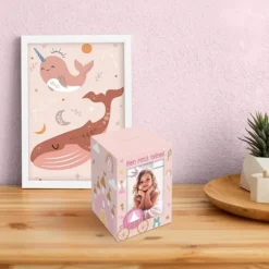 Tirelire personnalisable en bois pour enfant - Princesse