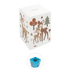 Tirelire personnalisable en bois pour enfant - Biche