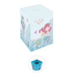Tirelire personnalisable en bois pour enfant - Sirène