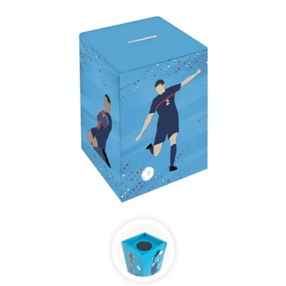 Tirelire personnalisable en bois pour enfant - Football