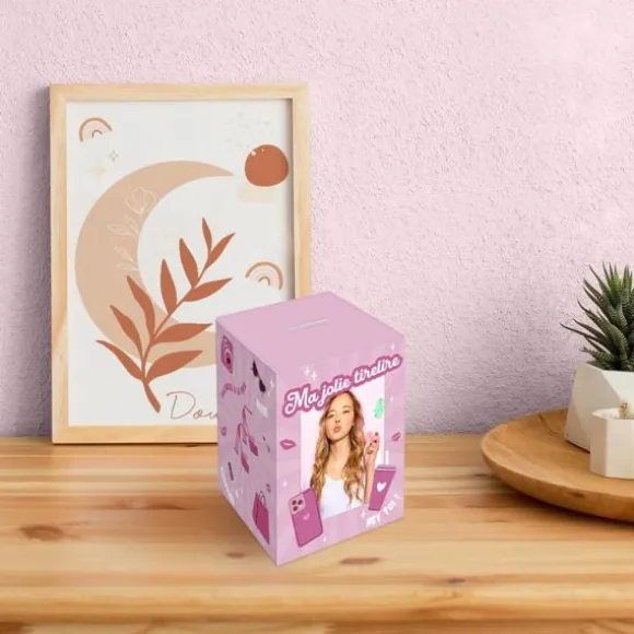 Tirelire personnalisable en bois pour enfant - Beauté