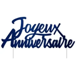 Top Gâteau - Joyeux Anniversaire - Collection Confettis