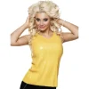Top à sequins Femme - Jaune - Taille M