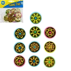 10 toupies - 4 cm - Modèle Aléatoire