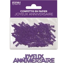 Trio de formes de confettis de table en papier - Couleur au choix