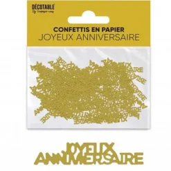 Trio de formes de confettis de table en papier - Couleur au choix