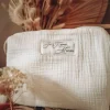 Trousse de toilette en gaze de coton - Modèle au choix