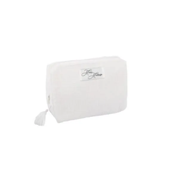 Trousse de toilette en gaze de coton - Modèle au choix
