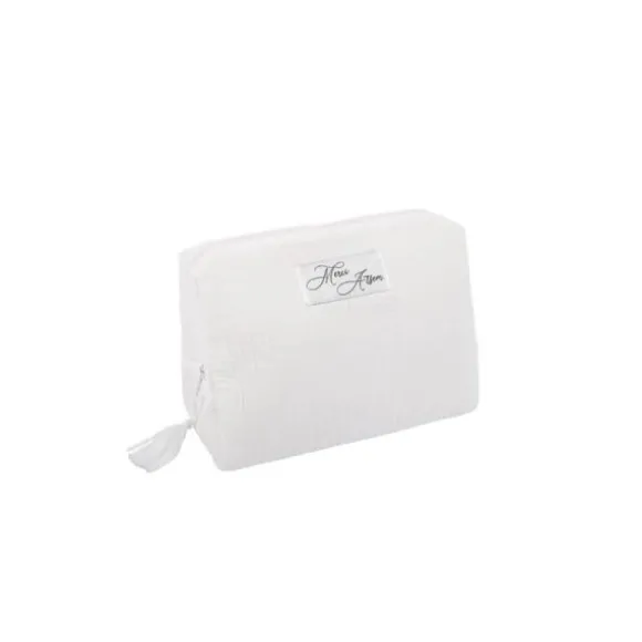 Trousse de toilette en gaze de coton - Modèle au choix