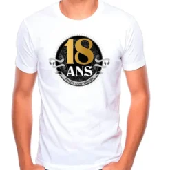 T-shirt à dédicacer Anniversaire - Homme - Age au choix
