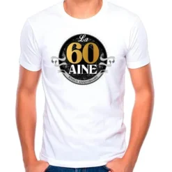 T-shirt à dédicacer Anniversaire - Homme - Age au choix