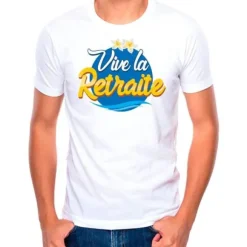 T-shirt à dédicacer Retraite - Modèle au Choix