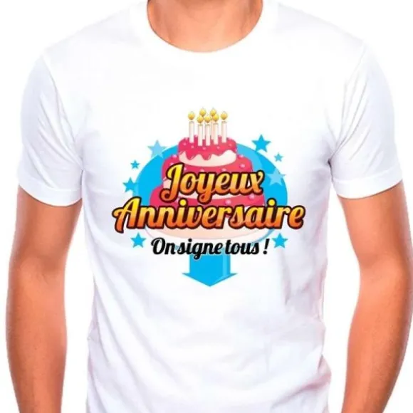 T-Shirt "On signe tous" Anniversaire
