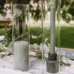 3 tubes protège-flammes en verre