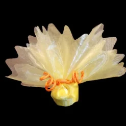 Tulle Cristal Découpé Jaune