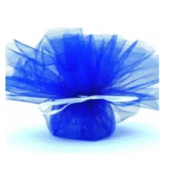Tulle Cristal Découpé Marine