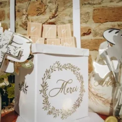 Urne en carton Merci - Collection Jolis Brins