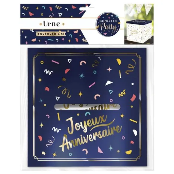 Urne - Joyeux Anniversaire - Collection Confettis