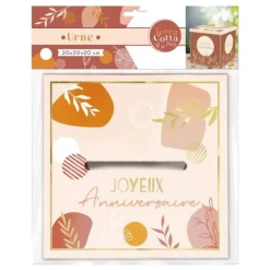 Urne - Joyeux Anniversaire - Collection Terracotta