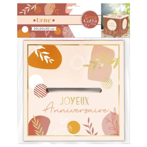Urne - Joyeux Anniversaire - Collection Terracotta