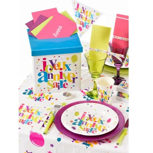 Urne "Joyeux Anniversaire" - Multicolore
