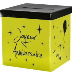 Urne "Joyeux Anniversaire" - Vert