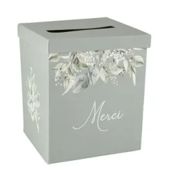 Urne "Merci" FSC® - 21 x 21 x 25 cm - Collection Greenery