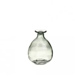 Vase bouteille en verre - Lina - 9,2 x 12 cm - Couleur au choix