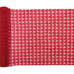 Vase en forme de cœur rouge en verre - 12 x 6 x 11,5 cm