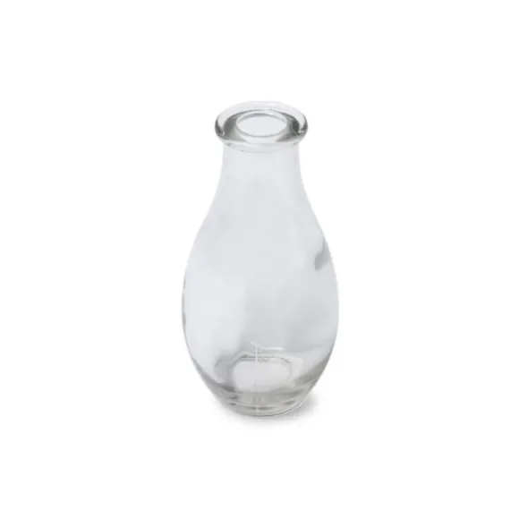 Vase en verre transparent