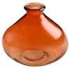 Vase goutte en verre - 11 x 6,5 x 9 cm - Terracotta