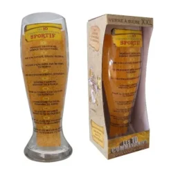 Verre à Bière Géant - 10 Commandements du Sportif