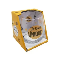 Verre cadeau avec message - Modèle au Choix