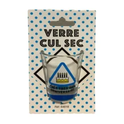 Verre shooter Cul Sec - Anniversaire Bleu - Age au Choix