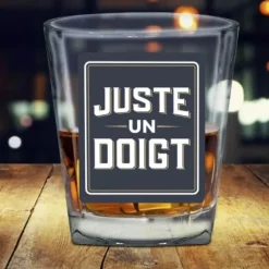 Verre à Whisky affectif - Juste un doigt - Collection Famille d'Amour